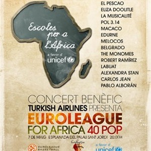 El Pescao, Alexandra Stan y Pablo Alborán en el Euroleague for Africa 40 Pop El Pescao, Alexandra Stan y Pablo Alborán en el Euroleague for Africa 40 Pop