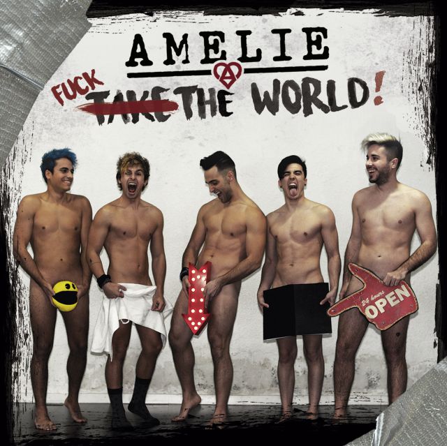 Amelie se desnuda en la portada de su disco Take The World Amelie se desnuda en la portada de su disco Take The World