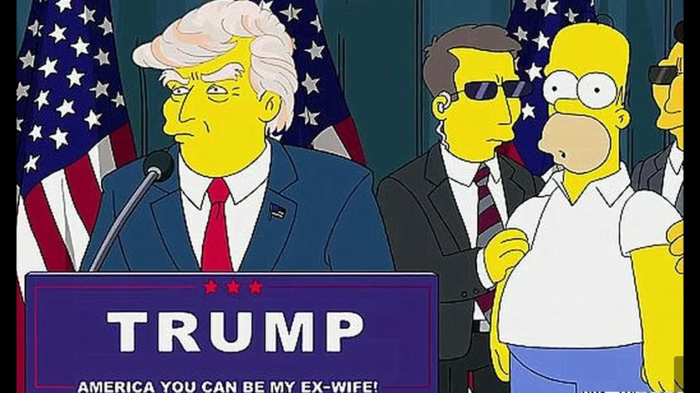 Trump, en Los Simpson