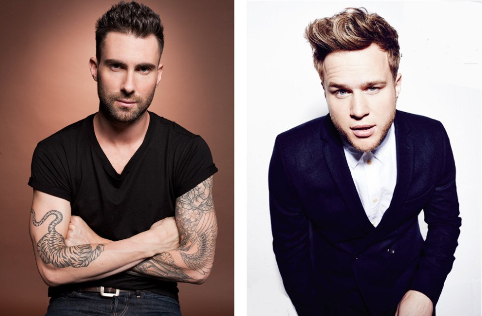 Adam Levine y Olly Moors Adam Levine y Olly Moors