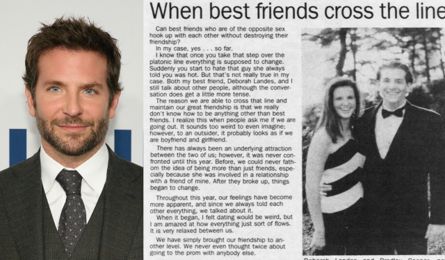 Esta es la historia de amor de Bradley Cooper con 18 años con su mejor amiga Esta es la historia de amor de Bradley Cooper con 18 años con su mejor amiga