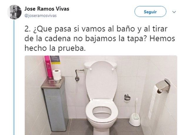 La foto que debería dar miedo a quienes tiran de la cadena sin bajar la tapa La foto que debería dar miedo a quienes tiran de la cadena sin bajar la tapa