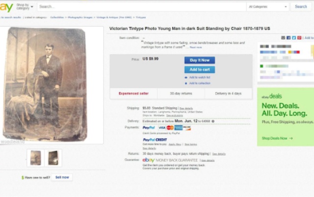 Compró esta foto en ebay por 8 euros y ahora puede valer dos millones Compró esta foto en ebay por 8 euros y ahora puede valer dos millones