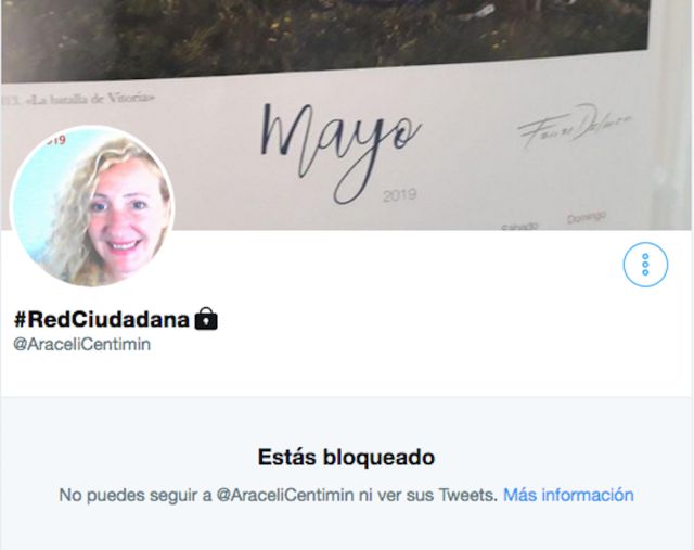 El curioso caso de Araceli Centimin: no eres nadie si no te ha bloqueado El curioso caso de Araceli Centimin: no eres nadie si no te ha bloqueado