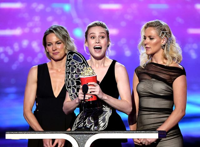 Brie Larson tiene un gesto muy especial en los premios de cine de MTV Brie Larson tiene un gesto muy especial en los premios de cine de MTV