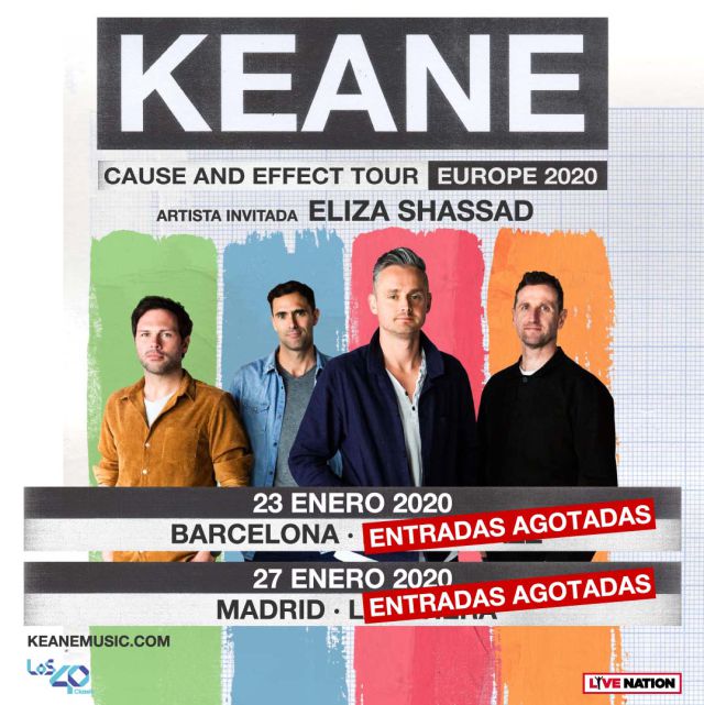 Keane trae a España su 'Cause and effect Tour' con LOS40 Classic Keane trae a España su 'Cause and effect Tour' con LOS40 Classic