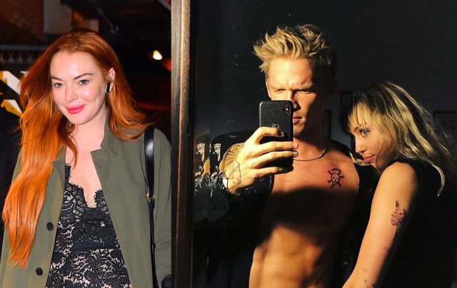 Lindsay Lohan manda un dardo a la relación de Miley Cyrus y Cody Simpson Lindsay Lohan manda un dardo a la relación de Miley Cyrus y Cody Simpson