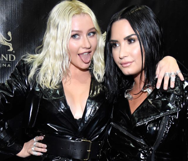 Christina Aguilera y Demi Lovato Christina Aguilera y Demi Lovato