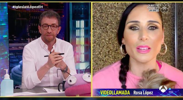 El corte de Rosa López a Pablo Motos tras preguntarle 3 veces por su nuevo novio El corte de Rosa López a Pablo Motos tras preguntarle 3 veces por su nuevo novio