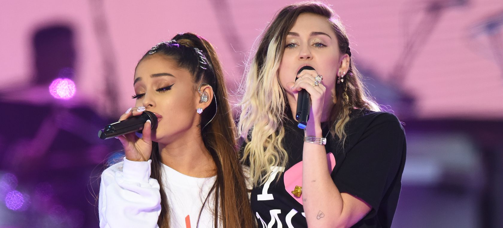 Ariana Grande y Miley Cyrus Ariana Grande y Miley Cyrus