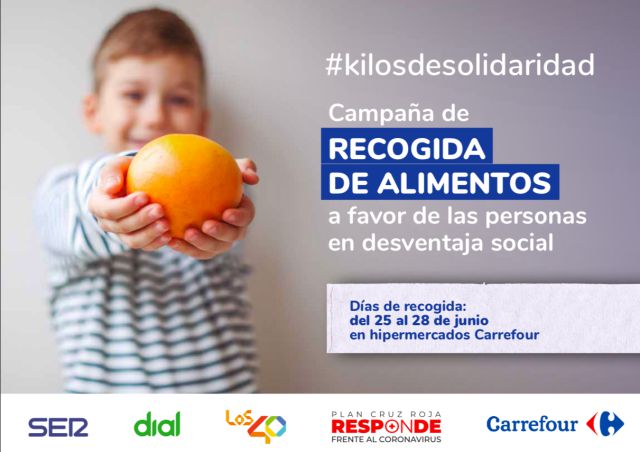 LOS40, Dial y Cadena SER lanzan #KilosDeSolidaridad, con Cruz Roja y Fundación Solidaridad Carrefour LOS40, Dial y Cadena SER lanzan #KilosDeSolidaridad, con Cruz Roja y Fundación Solidaridad Carrefour