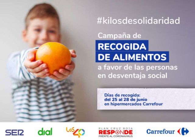 Más de UN MILLÓN de kg de alimentos recogidos en la campaña Kilos de Solidaridad Más de UN MILLÓN de kg de alimentos recogidos en la campaña Kilos de Solidaridad