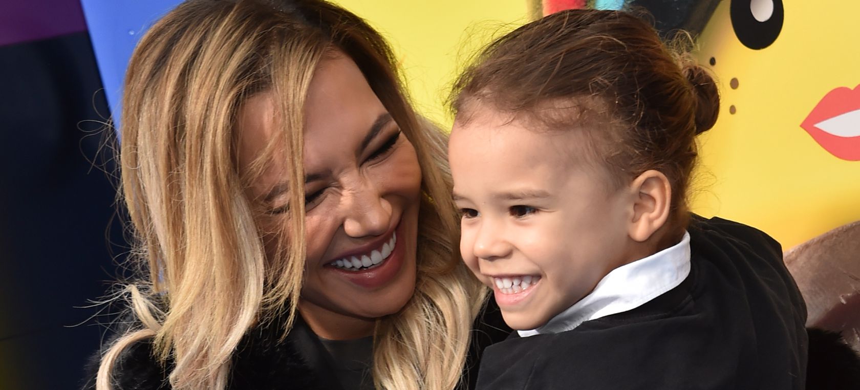 Naya Rivera en la premiere 'La Lego Película' con su hijo Naya Rivera en la premiere 'La Lego Película' con su hijo