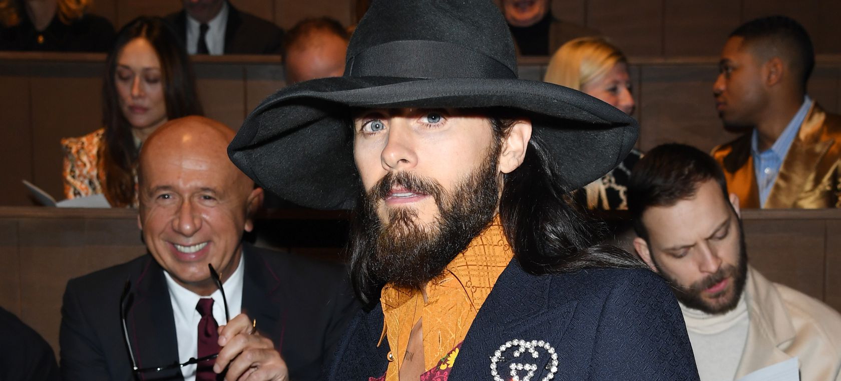 Jared Leto, en el front row de Gucci Jared Leto, en el front row de Gucci