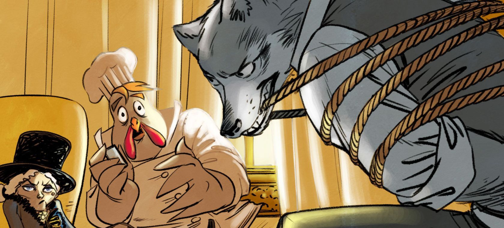 Jack Wolfgang: un lobo crítico de restaurantes y agente especial de la CIA. Jack Wolfgang: un lobo crítico de restaurantes y agente especial de la CIA.