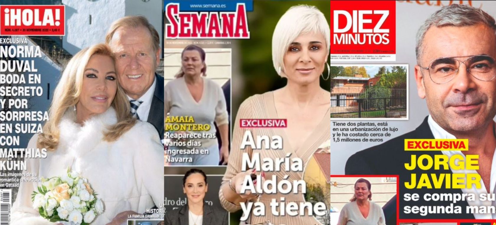 Las portadas de las revistas del corazón de hoy, miércoles 23 de noviembre Las portadas de las revistas del corazón de hoy, miércoles 23 de noviembre