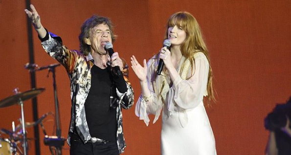 La increíble actuación de The Rolling Stones y Florence + the Machine La increíble actuación de The Rolling Stones y Florence + the Machine