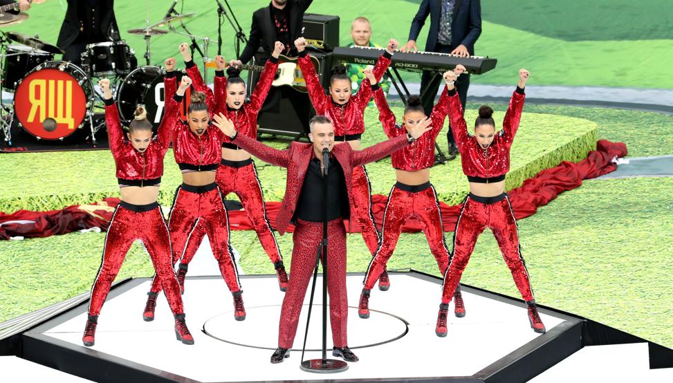 Mundial Rusia 2018: Robbie Williams actúa en la ceremonia inaugural Mundial Rusia 2018: Robbie Williams actúa en la ceremonia inaugural