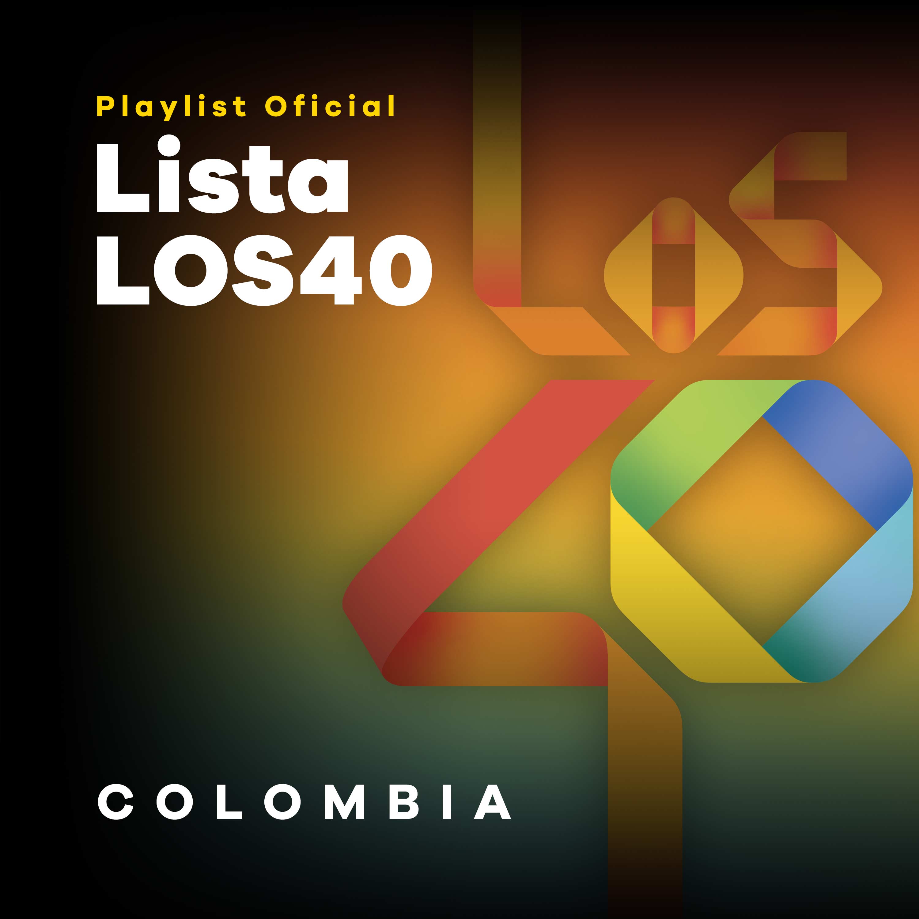 Lista oficial de LOS40 - Colombia