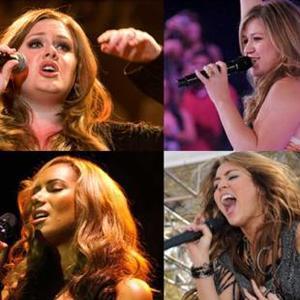 Miley Cyrus, Kelly Clarkson, Jennifer Hudson y Leona Lewis, las Divas de 2009