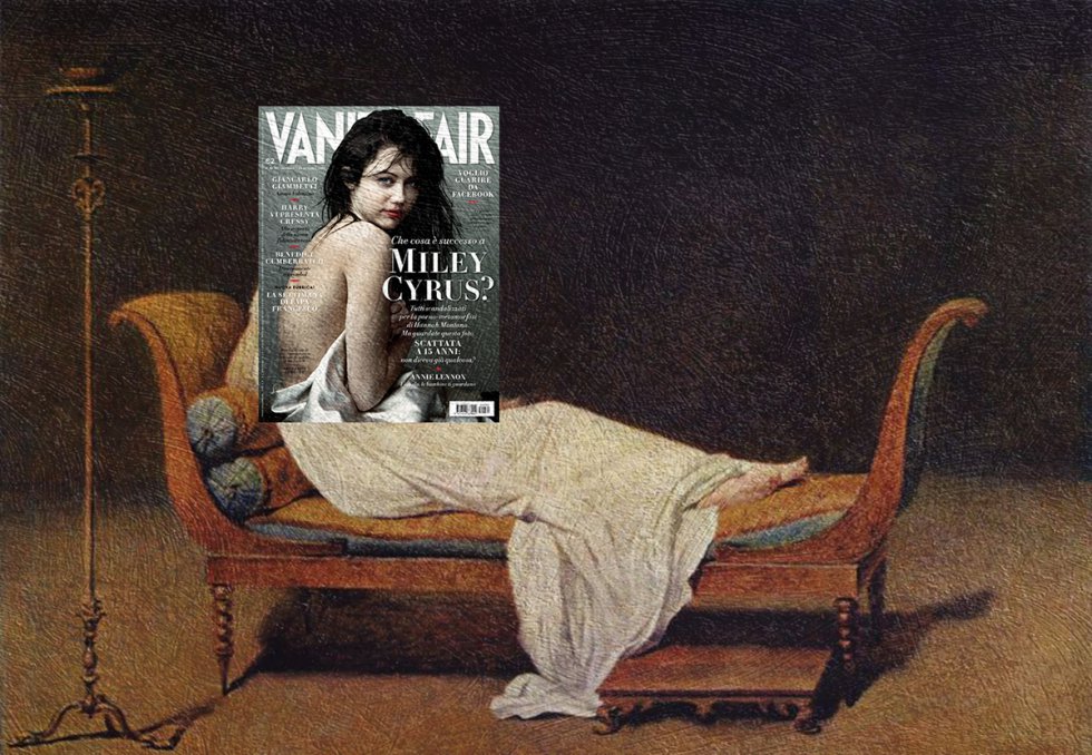 Miley Cyrus, una 'madame' de 1800