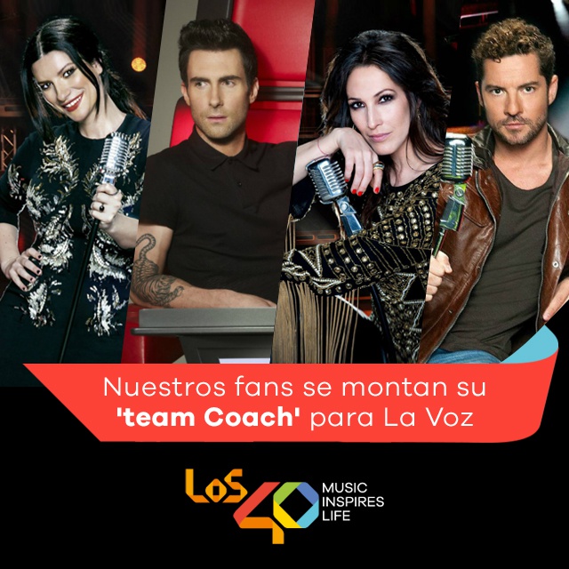 Los fans de LOS40 se montan su 'Team Coach' para La Voz