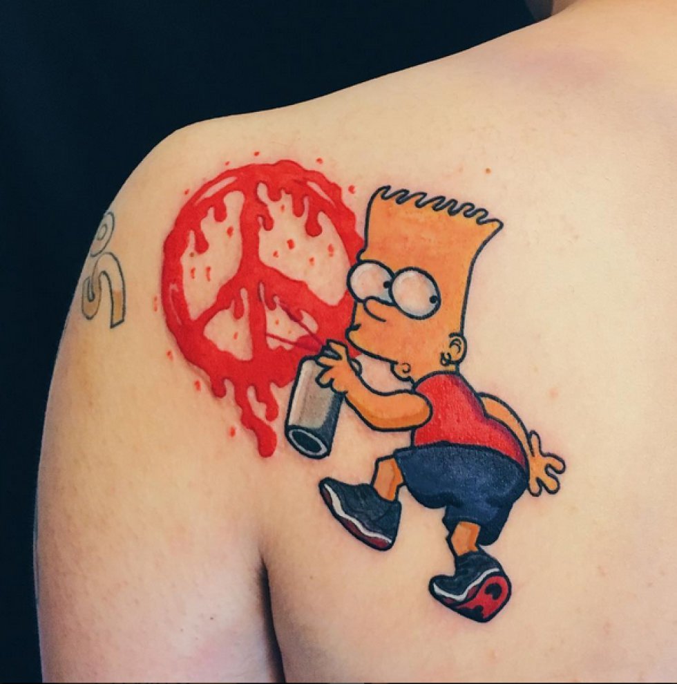 Lo último: tatuajes inspirados en series de animación