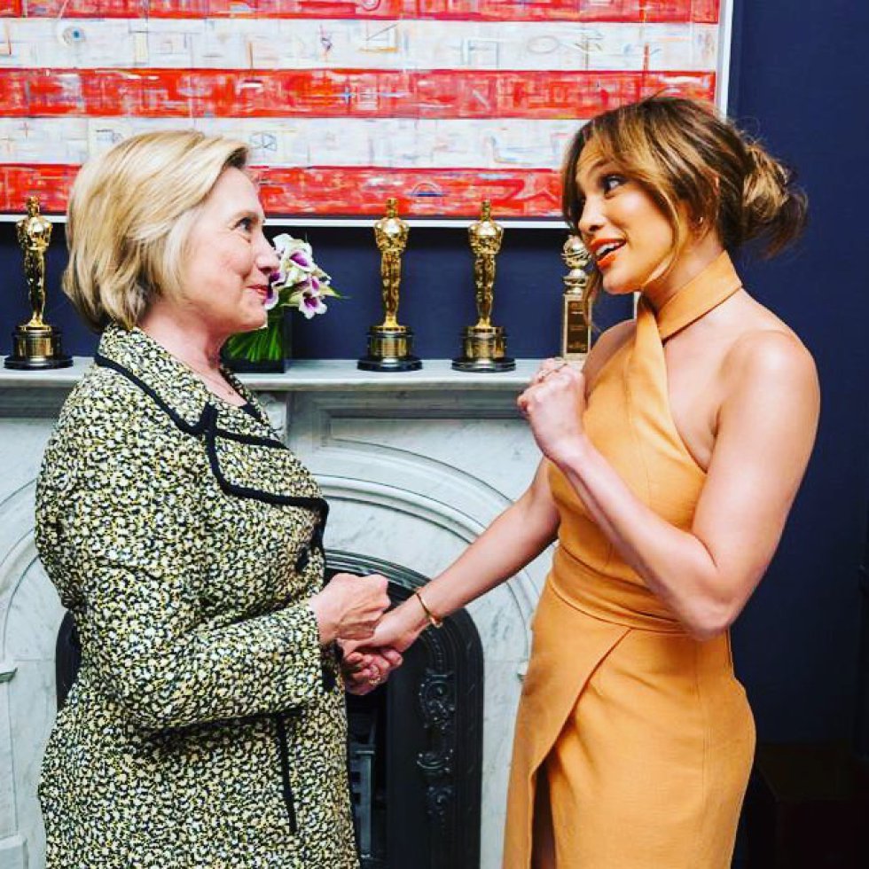 Con estas fotos los famosos apoyan a Hillary Clinton