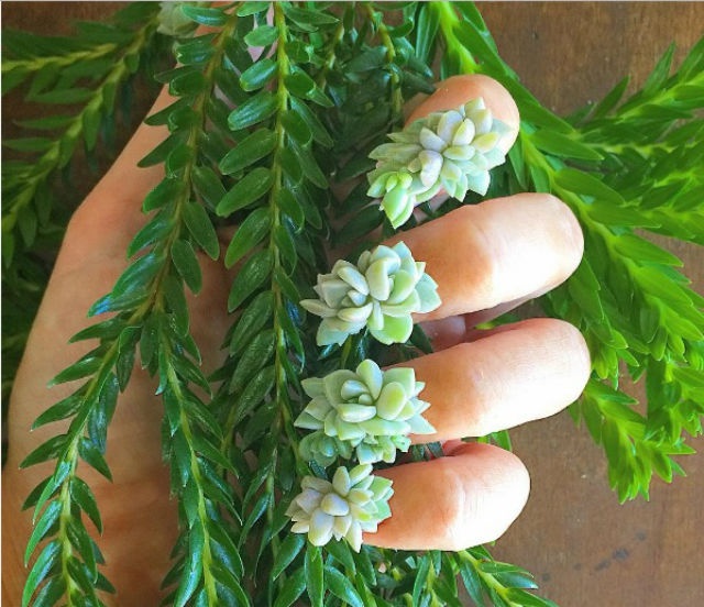 La última locura 'beauty' son las uñas con plantas