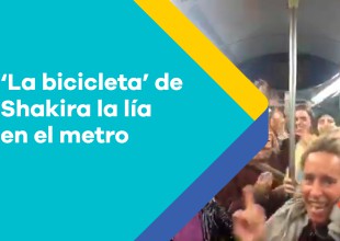 La Bicicleta de Shakira la lía en el Metro de Madrid