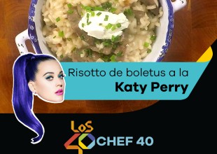 Prepara risotto de boletus a lo Katy Perry
