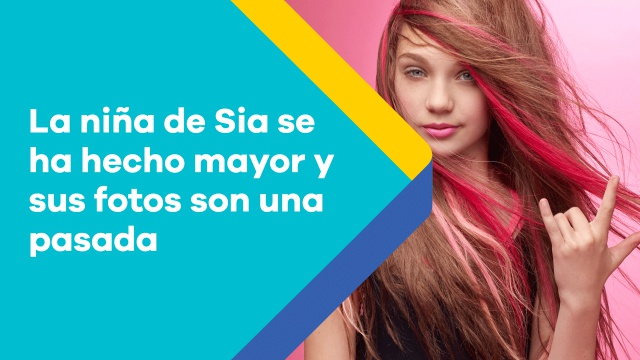 La niña de Sia se ha hecho mayor y sus fotos son una pasada | Vídeos |  Música | LOS40