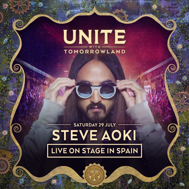 Steve Aoki, primer artista confirmado en Unite With Tomorrowland