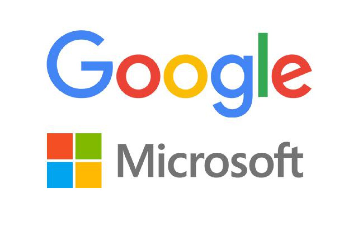 Logos de Google y Microsoft