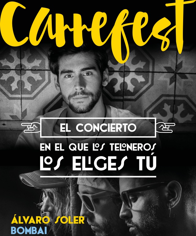Consigue tu entrada gratis para ver a Álvaro Soler, Bombai, y a los ganadores y finalistas de Carrefest Music Talent
