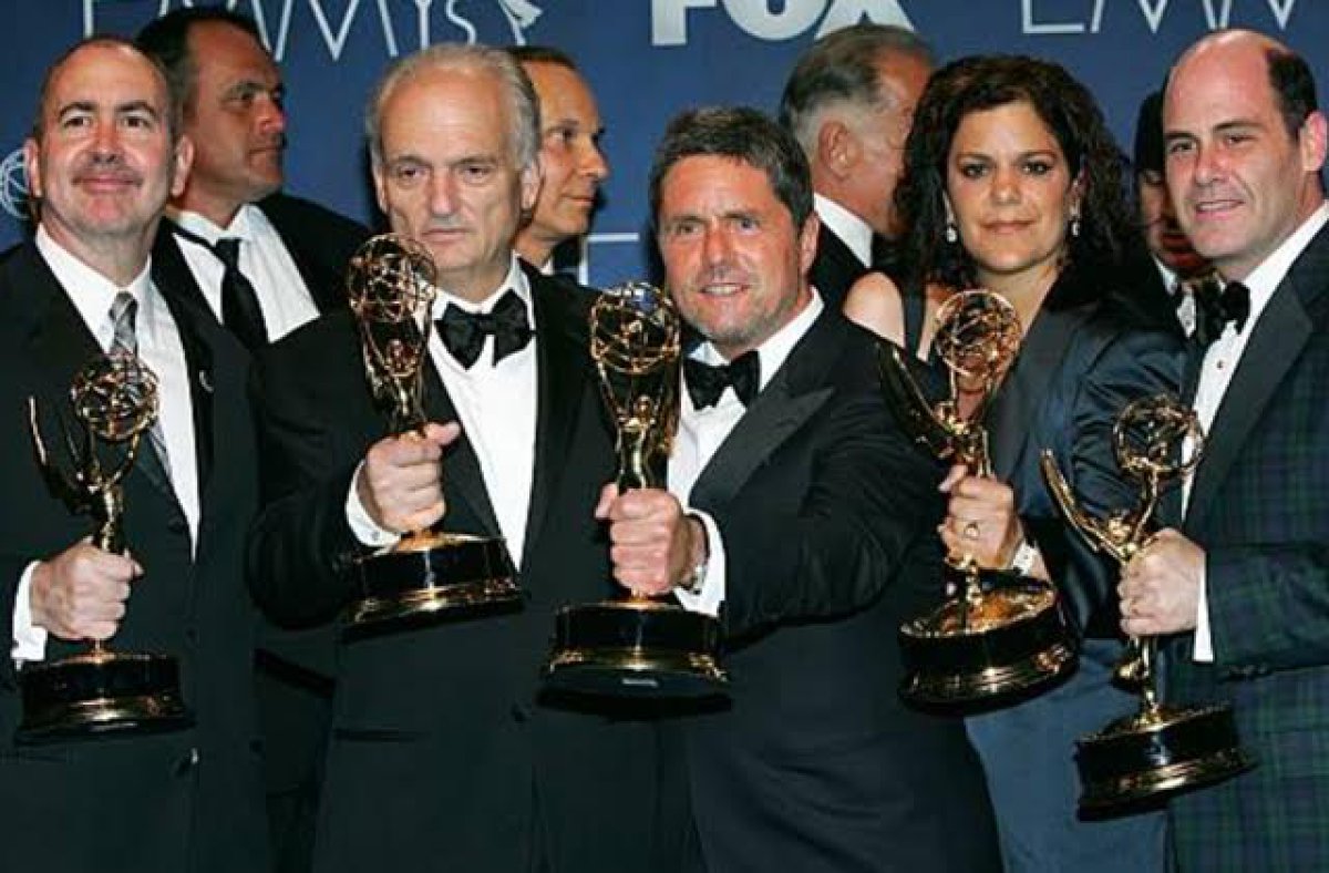 Los Soprano con su Emmy