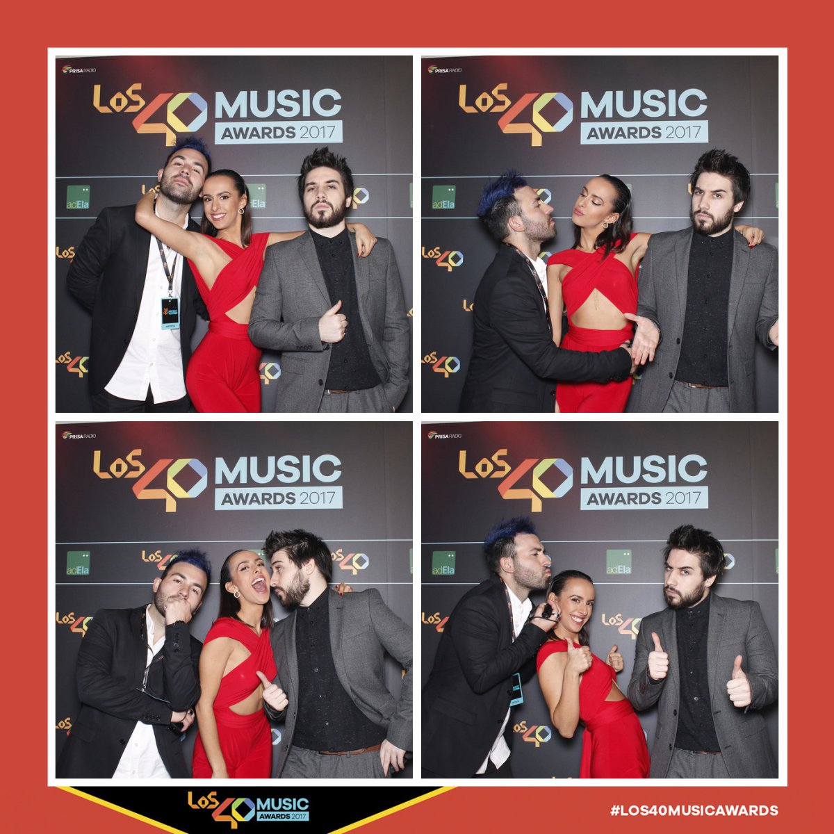 Las fotos más divertidas del fotomatón de LOS40 Music Awards