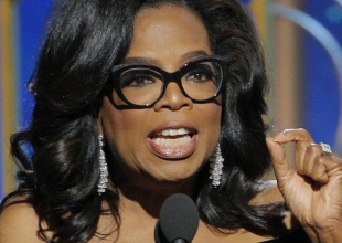 Oprah Winfrey sorprende en los Globos de Oro con un enérgico discurso contra el racismo y el acoso sexual