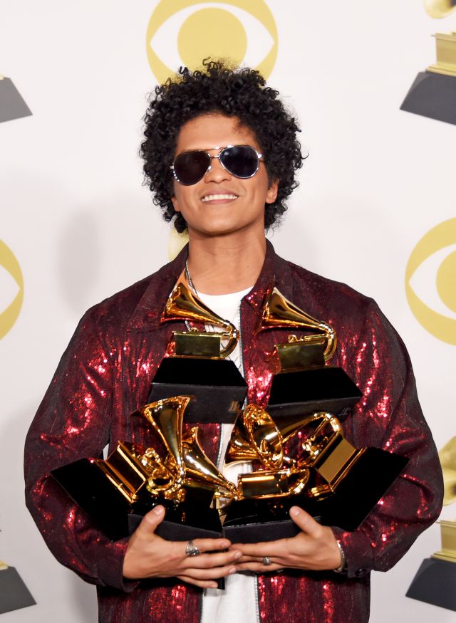 Estos son los ganadores de los Grammy 2018 con Bruno Mars al frente