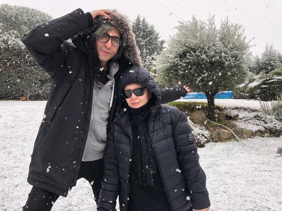 Nuestros famosos no están acostumbrados a los temporales de nieve y estas fotos lo demuestran