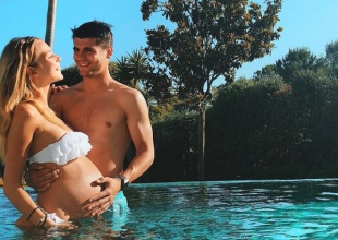 Álvaro Morata y Alice Campello revelan los nombres de sus gemelos