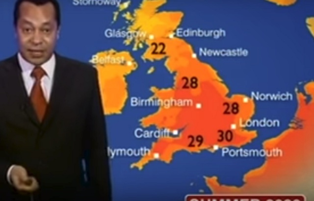 El augurio de la BBC en 2007 con este mapa del tiempo se acaba de cumplir
