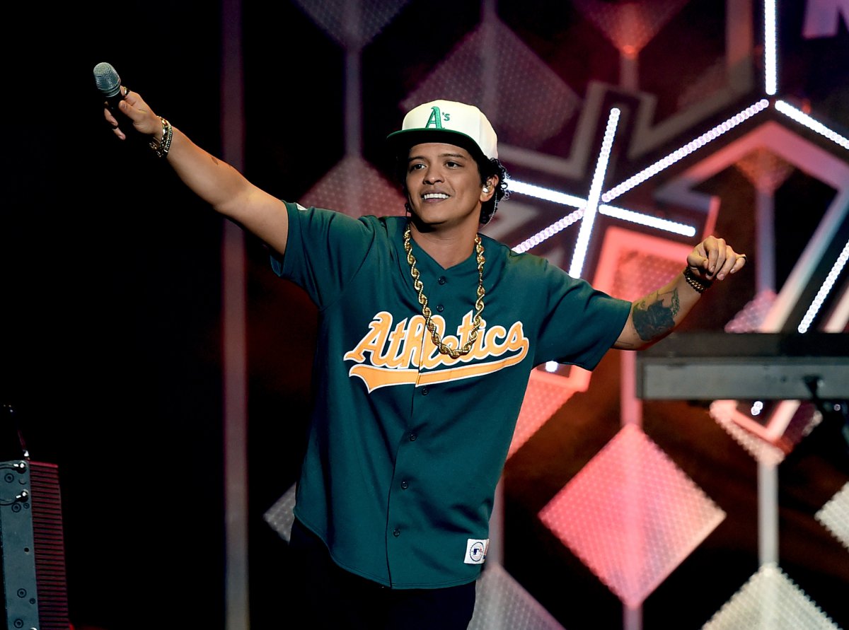 Swag en el espectáculo de Bruno Mars