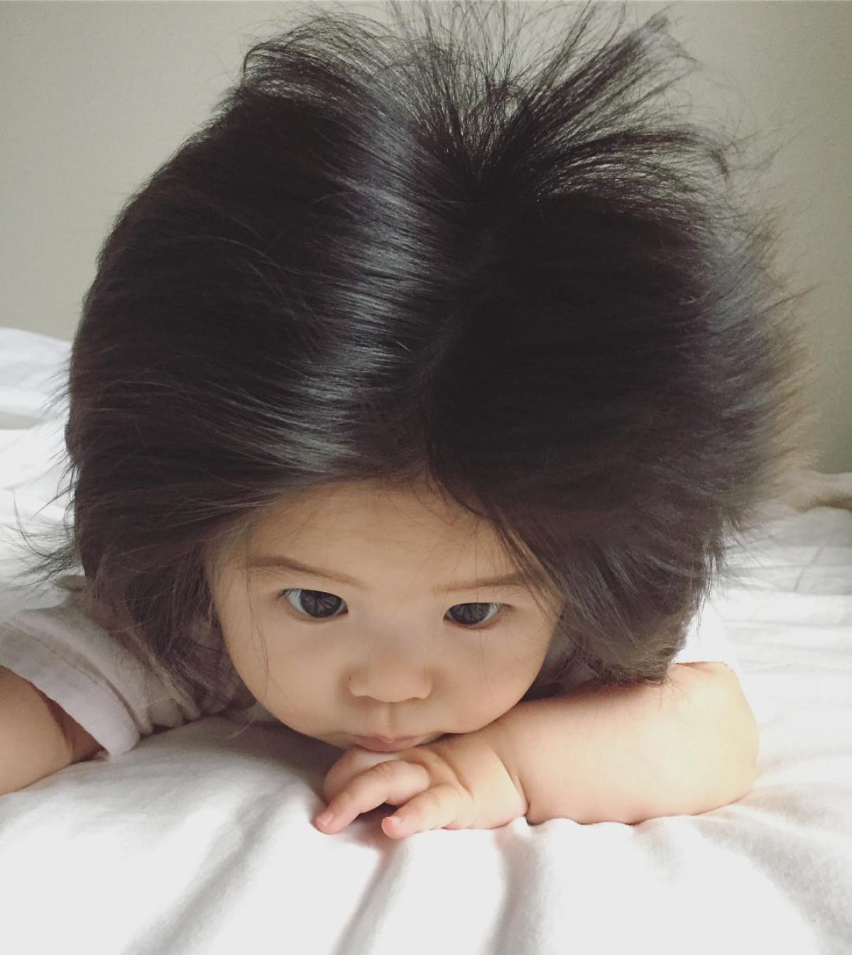 Image result for baby with a lot of hair