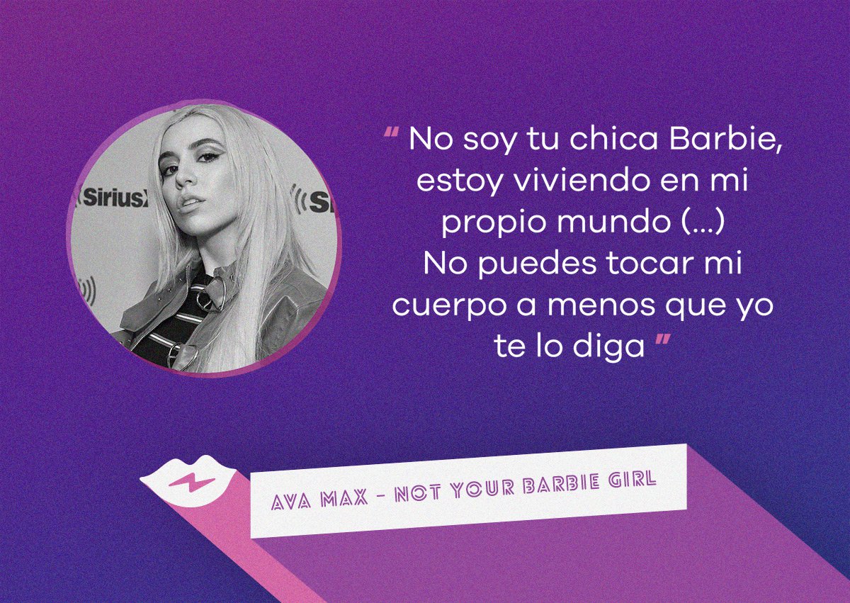 Ava Max: "Not your barbie girl, I'm livin' in my own world"