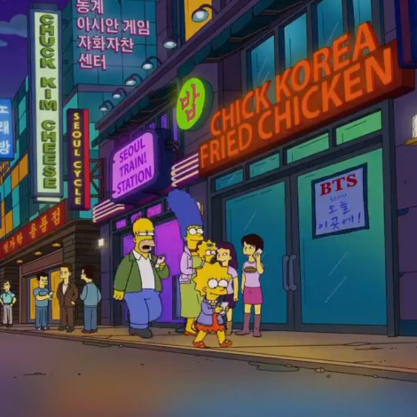Ni los Simpson se escapan a la fiebre BTS