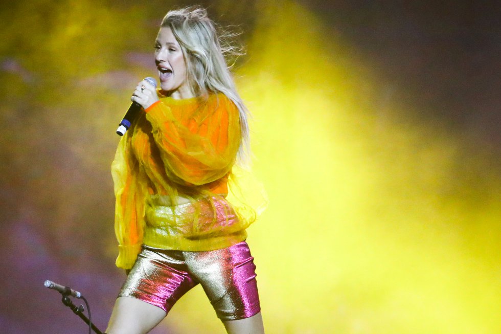 Ellie Goulding fue una de las sorpresas en el concierto de Diplo.