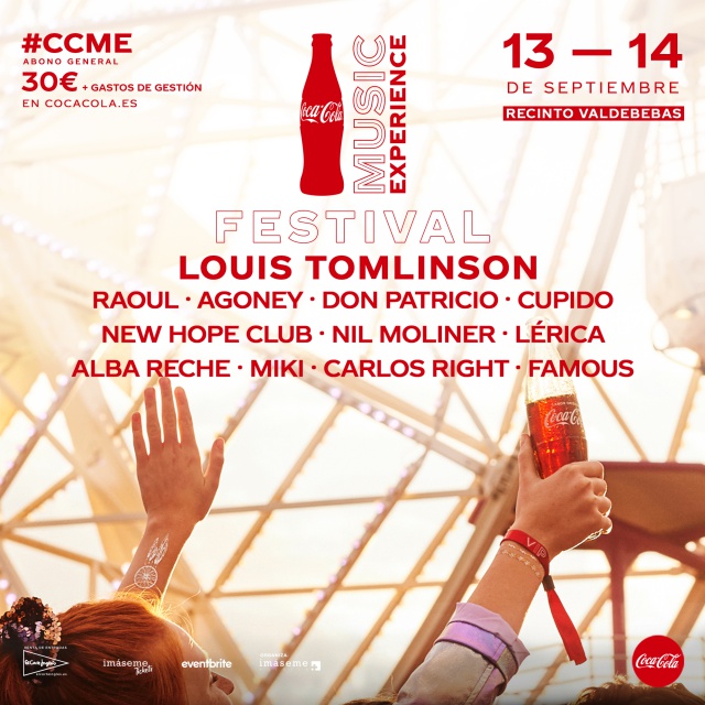 Coca-Cola Music Experience revela su cartel: Louis Tomlinson, Miki, Alba Reche y muchos más