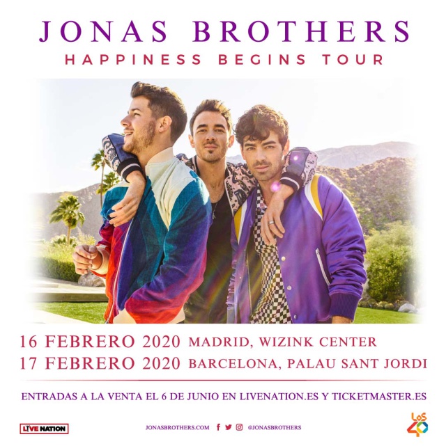 Jonas Brothers Anuncia Las Fechas De Su Gira ‘happiness Begins En España Música Los40 6548