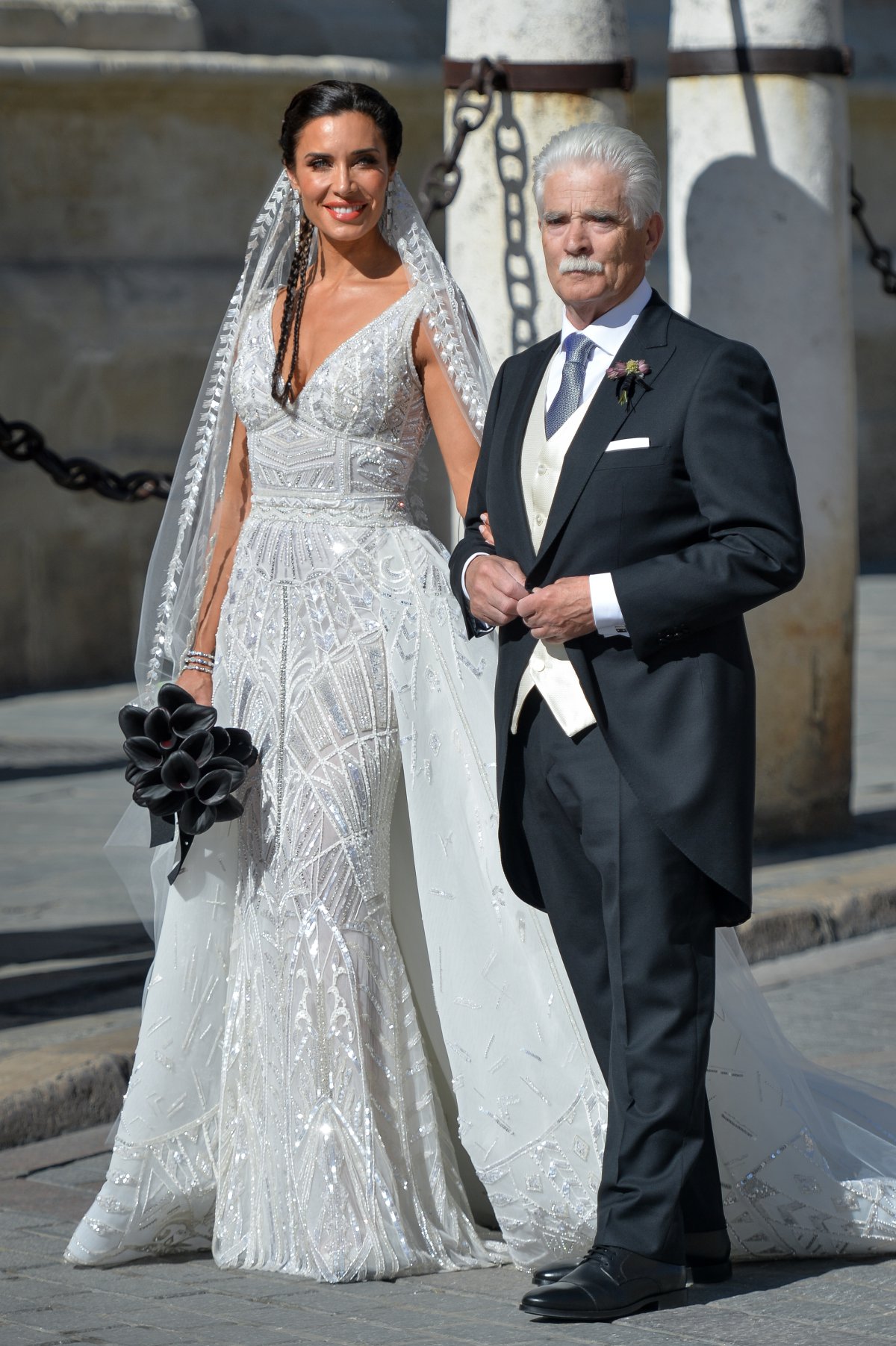 El vestido de boda de Pilar Rubio